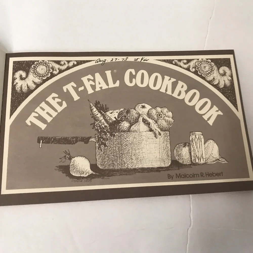 The T-Fal Cookbook Vtg 1975 Softcover